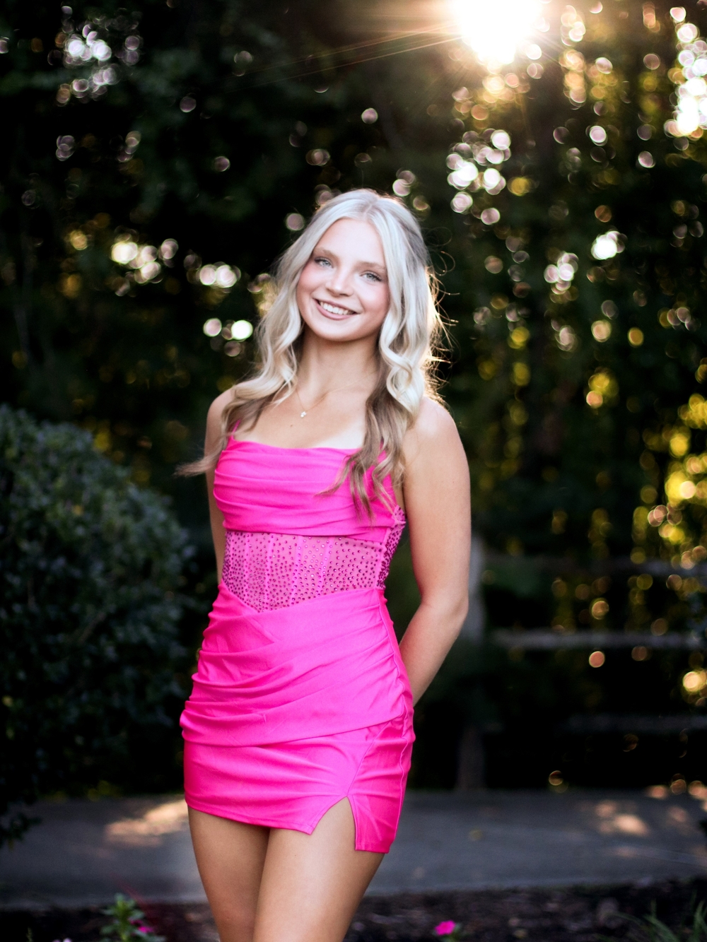 Hot Pink Homecoming Dress